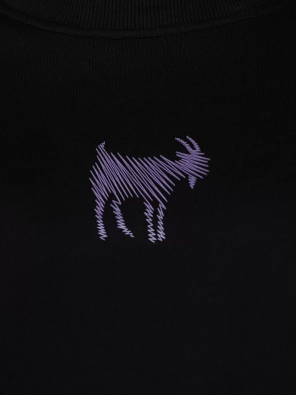 Farm Animals Nakış Detaylı Kadın Sweat Kazak - 6