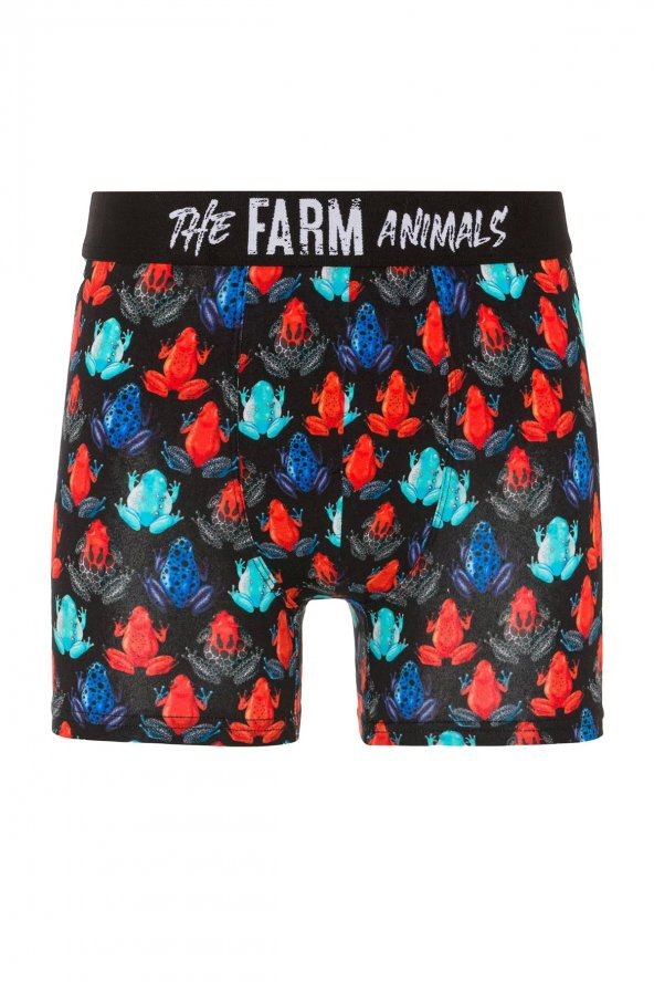 Farm Animals Frogs Desenli Boxer