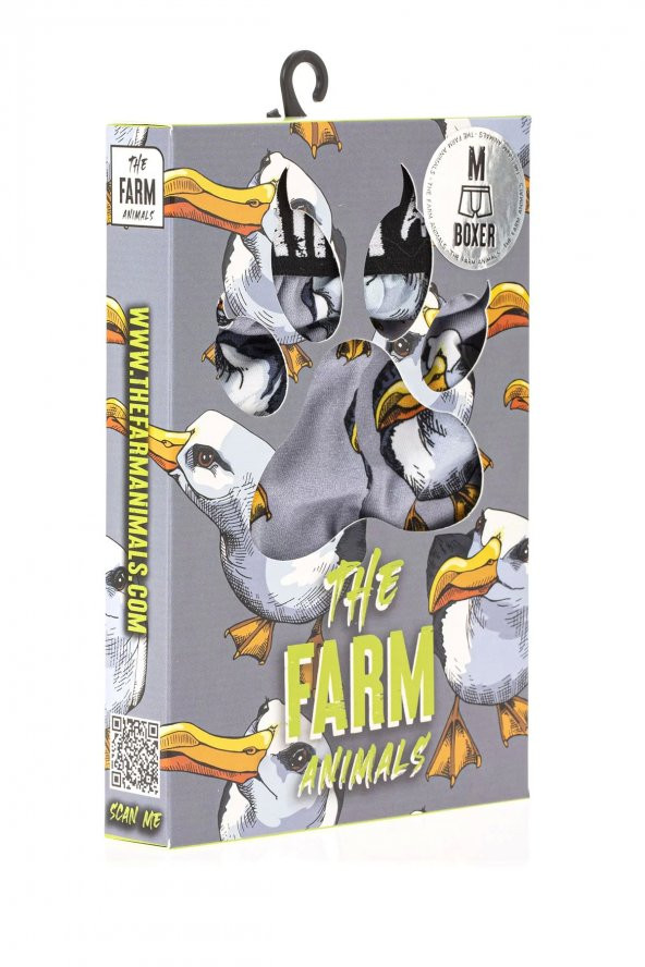 Farm Animals Seagull Desenli Boxer - 5