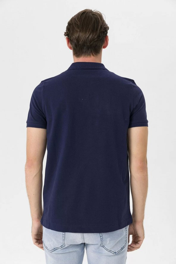 Farm Animals Polo Yaka Ayı Nakış Detaylı Erkek T-Shirt - 7