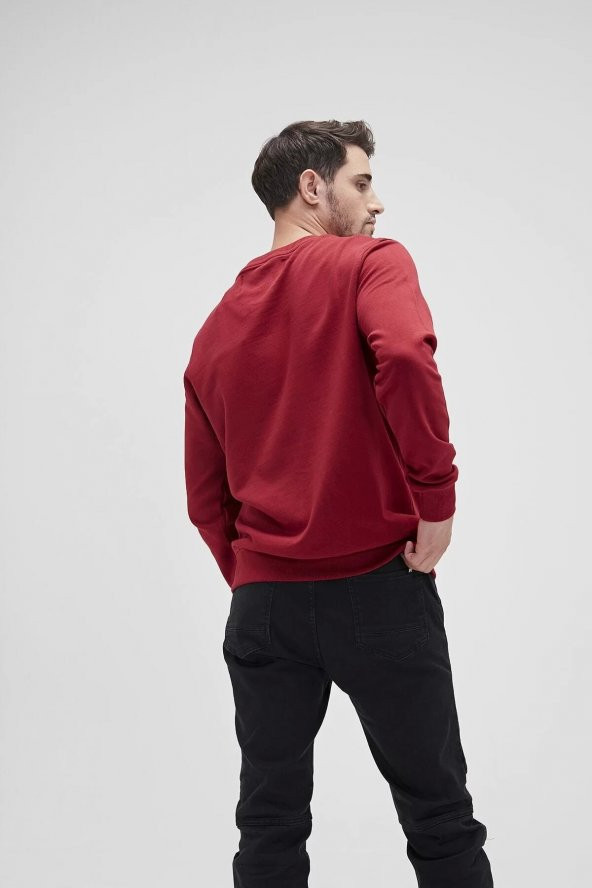 Erkek Bordo Sweatshırt Forward Maroon - 4