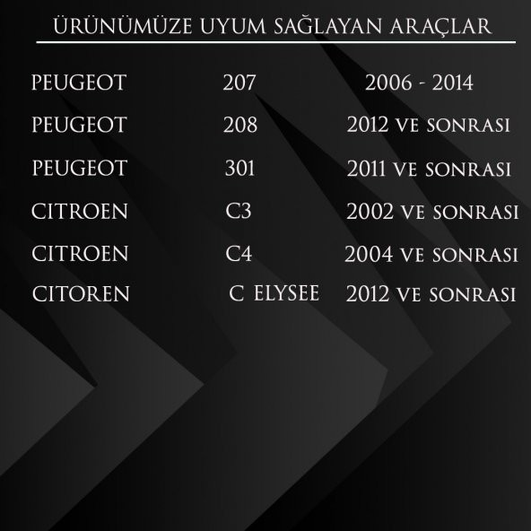 Peugeot 207,208,301, Citroen C3,C4 için El Fren Düğmesi - 2