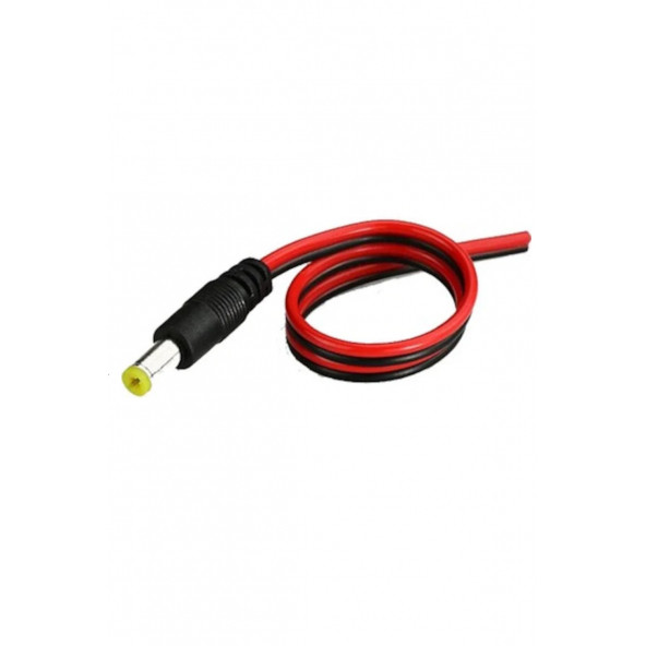 dc jack 0.25 x 2 Bakır 0,50 mm 10 Adet Kalın Kablo Power dc jack kırmızı /kırmızı siyah kablo - 3