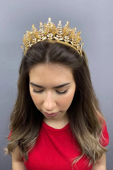 Bal Rengi Zümre Model Gelin Kına Tacı