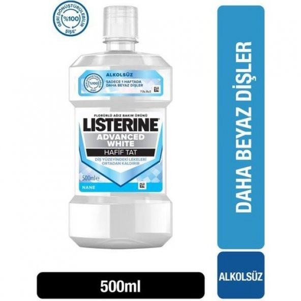 LİSTERİNE ADVANCED WHİTE 500 ML