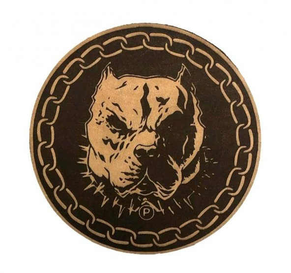 PİTBULL - Deri PEÇ - Arma - Askeri Patch pitbul peç - 1