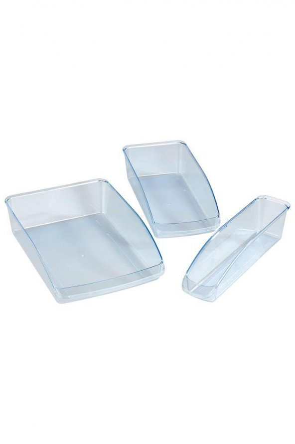 Buzdolabı Düzenleyici Şeffaf 3 Parçalı set - Resim 6