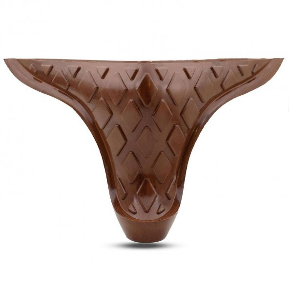 Lüks Mobilya Kanepe Sehpa Puf Koltuk Ayağı 12 cm Kahverengi Ahşap Desenli Baza Ayak ürün görseli