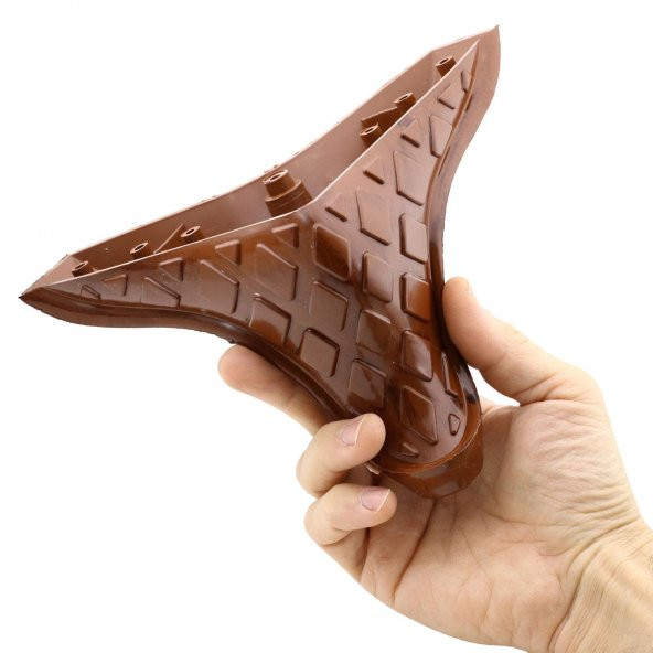 Lüks Mobilya Kanepe Sehpa Puf Koltuk Ayağı 12 cm Kahverengi Ahşap Desenli Baza Ayak - Resim 3