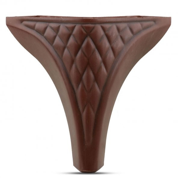 Lüks Mobilya Kanepe Sehpa Puf Koltuk Ayağı 15 cm Kahverengi Ahşap Desenli Baza Ayak