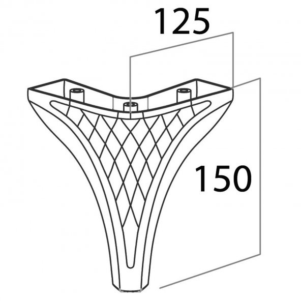 Lüks Mobilya Kanepe Sehpa Puf Koltuk Ayağı 15 cm Kahverengi Ahşap Desenli Baza Ayak - 5