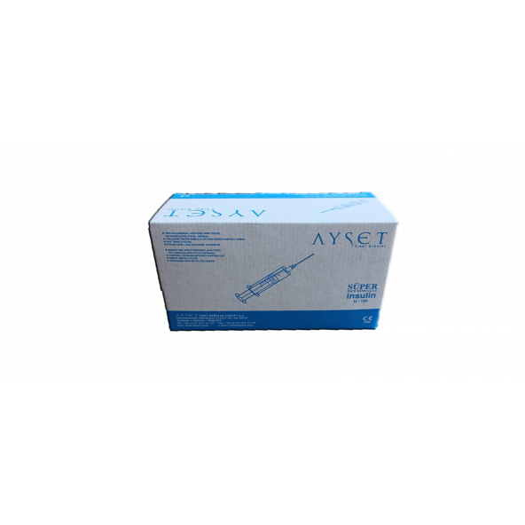 Ayset 0.5 ML 0,30X8MM 30GX5/16  SÜPER İNSÜLİN ENJEKTÖR 50 ADET