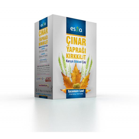 Esila Çınar Yaprağı Çayı 45 Süzen Poşet 90 Gr.