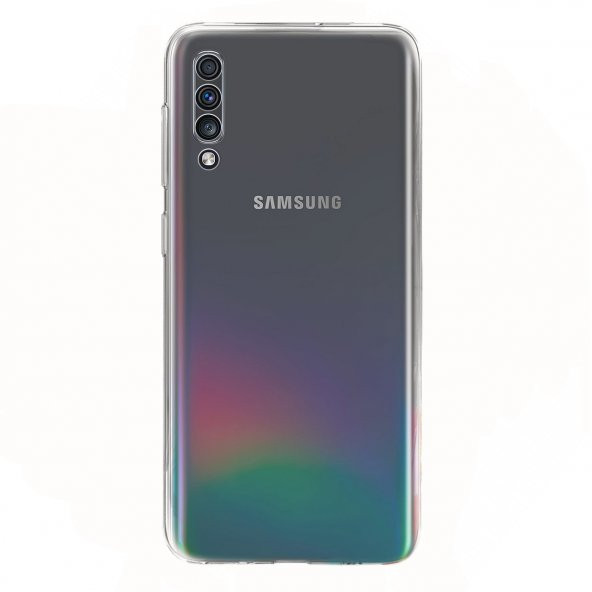 FitCase Samsung Galaxy A70 (A705) Kılıf Kamera Korumalı Silikon Şeffaf Arka Kapak - 3