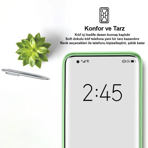 iPhone 12 Pro Max Kılıf Kamera Korumalı Lansman Silikon Kapak - 11