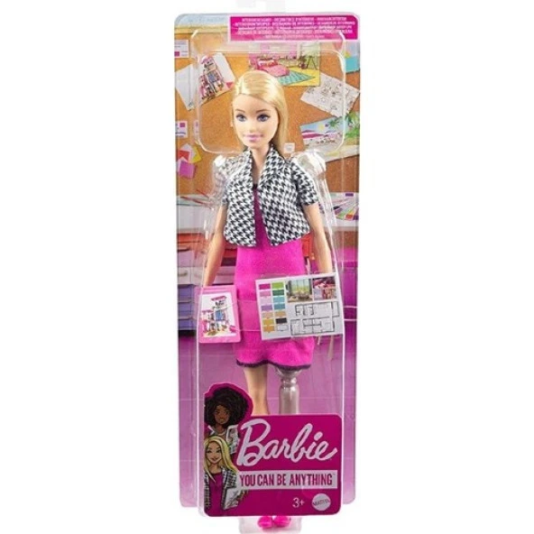 Barbie Kariyer Bebek Dekorasyoncu DVF50 HCN12 Lisanslı Ürün