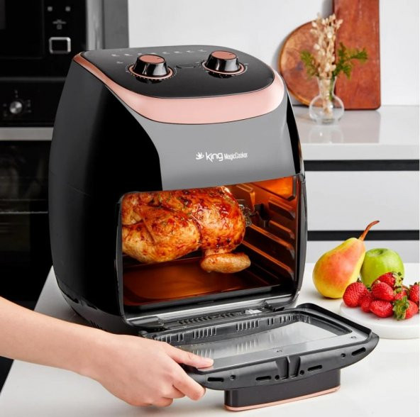 King Kyf29 Magiccooker Oven 11 Lt Yağsız Fritöz - 3