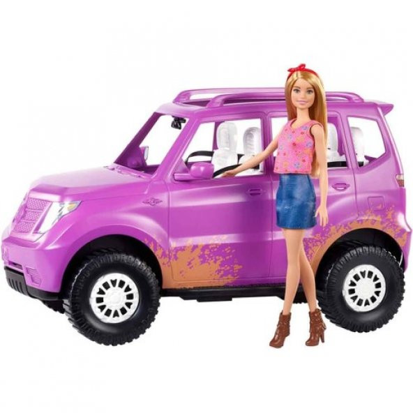Barbie Bebek ve Suv Aracı GHT18 Lisanslı Ürün