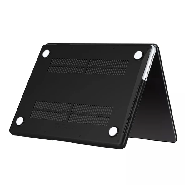 Apple Macbook Air 13.3inç M1 A2337 A2179 A1932 Kılıf Kristal Ön Arka Şeffaf Kapak - 5