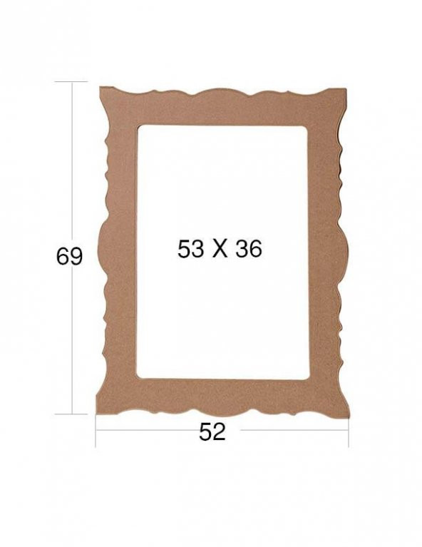 Ahşap Ayna Çerçevesi 69x52cm AY159 ürün görseli