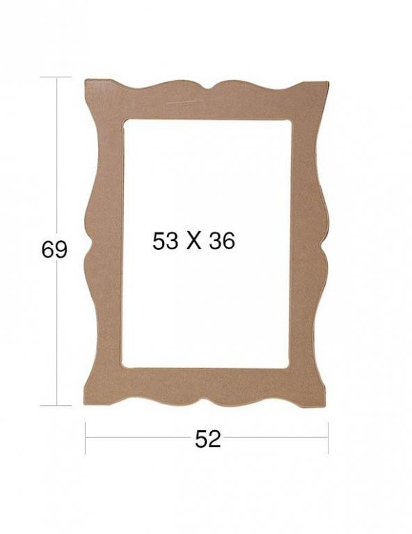 Ahşap Ayna Çerçevesi 69x52cm AY156 ürün görseli