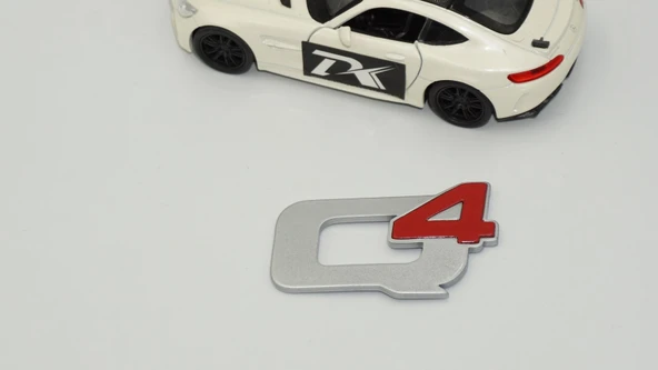 DK Tuning Alfa Romeo Q4 Kırmızı Gri Bagaj Logo Arma - Resim 4