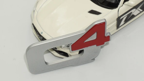 DK Tuning Alfa Romeo Q4 Kırmızı Gri Bagaj Logo Arma - Resim 5