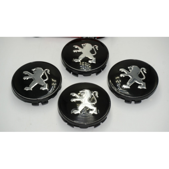 Peugeot Jant Göbeği Kapak Seti 60mm - Resim 3