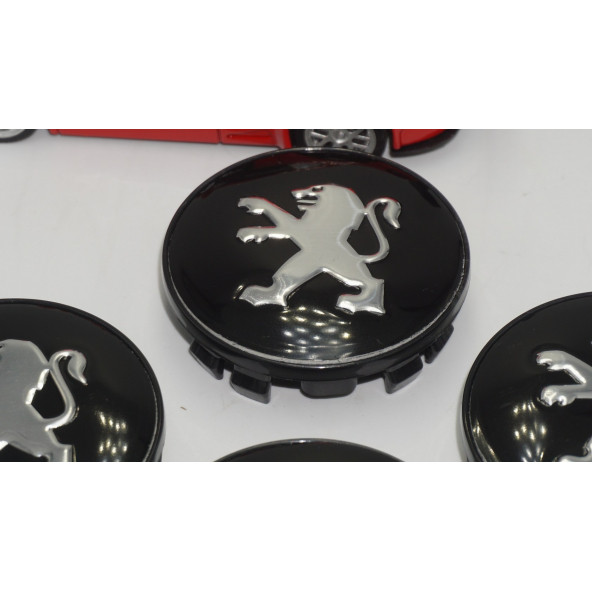 Peugeot Jant Göbeği Kapak Seti 60mm - Resim 4