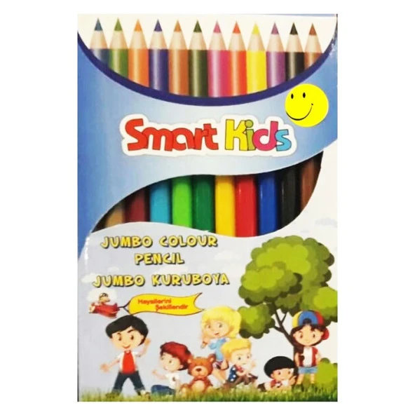 Smart Kids Jumbo Kuruboya Kalem Seti - 12 Renk