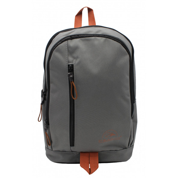 Su Geçirmez İmperteks Kumaş Unisex Gri Sırt ve Okul Çantası 307