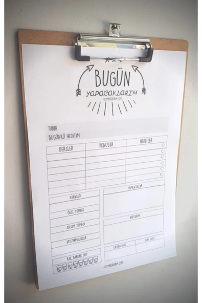 FİYPER  Ahşap Sekreterlik A4 Boy - 2