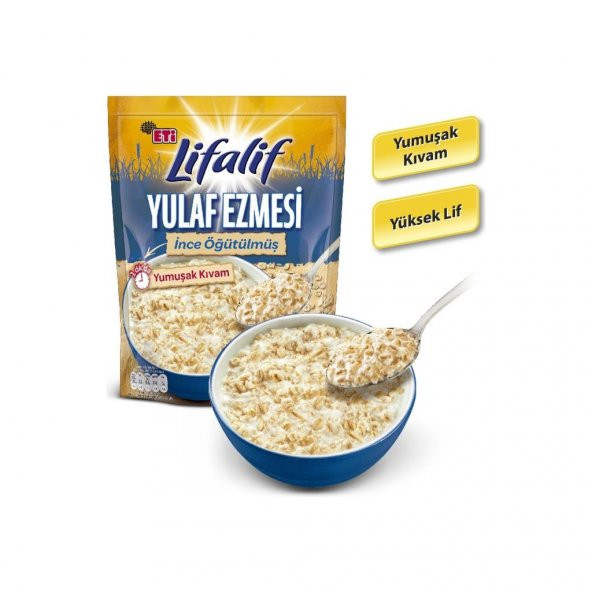 Eti Lifalif İnce Öğütülmüş Yulaf Ezmesi 350 g x 3 Adet - 3