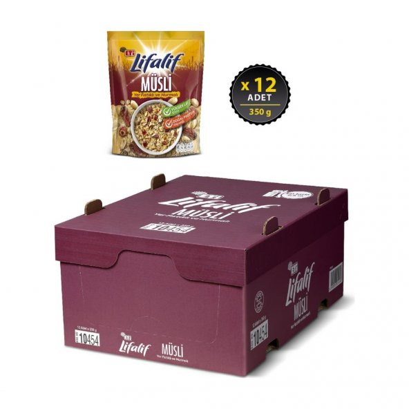 Eti Lifalif Yer Fıstıklı ve Hurmalı Müsli 350 g x 12 Adet - 2