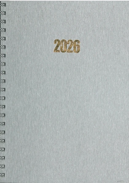 Özkan 2026 Haftalık Ajanda 20x28 Gri ürün görseli 1