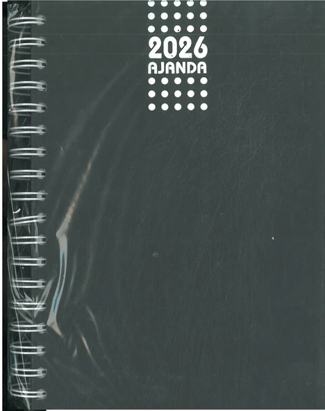 Mcolor 2026 Ajanda Spiralli Suni Deri 17x24 Siyah hafta sonları birleşik ürün görseli 1