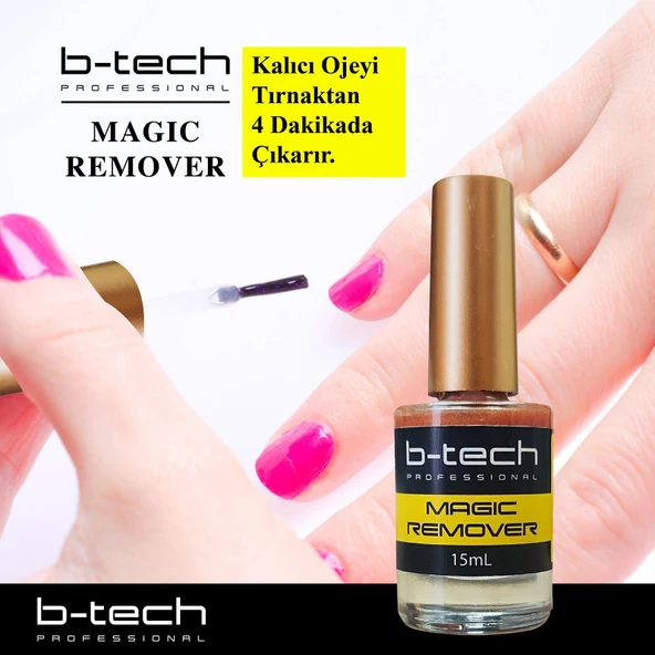 b-tech sihirli oje çıkarıcı magıc remover  15 ml