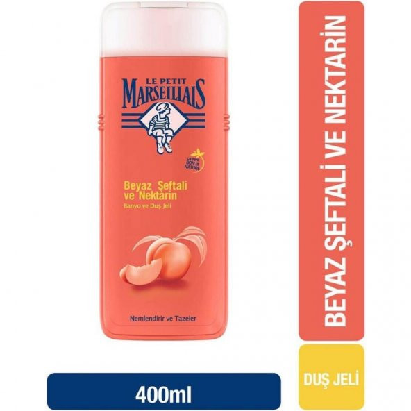 Le Petit Marseillais Beyaz Şeftali Sütü Duş Jeli 400 ml