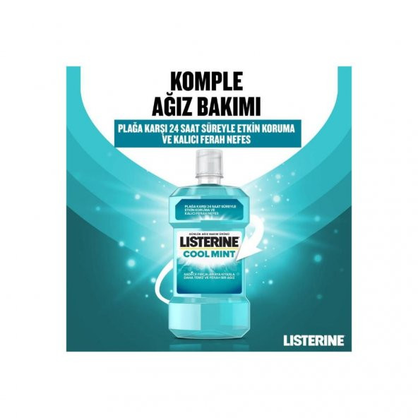 Listerine Cool Mint Ağız Bakım Suyu 500+250 Ml - 2