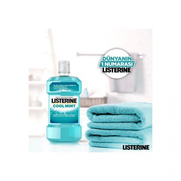 Listerine Cool Mint Ağız Bakım Suyu 500+250 Ml - 4