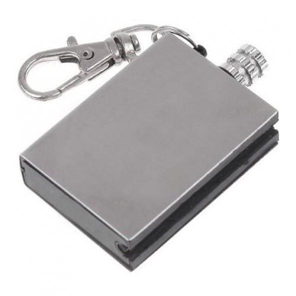 TAMSET Benzinli Metal Kibrit Çakmak Anahtarlık Klipsli - 2