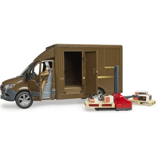 Bruder Mercedes Benz Sprinter Ups Kargo Aracı Transpalet BR02678 Lisanslı Ürün - Resim 5
