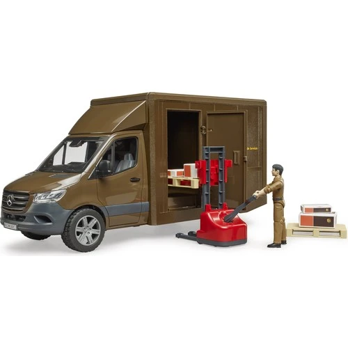 Bruder Mercedes Benz Sprinter Ups Kargo Aracı Transpalet BR02678 Lisanslı Ürün - Resim 4
