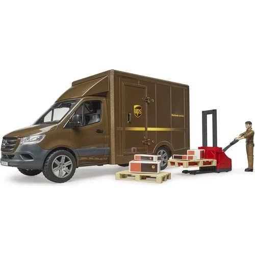 Bruder Mercedes Benz Sprinter Ups Kargo Aracı Transpalet BR02678 Lisanslı Ürün - Resim 1