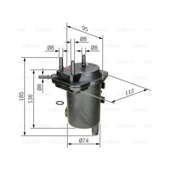 Bosch Mazot Filtresi 1.5dci̇ Note 0450907011