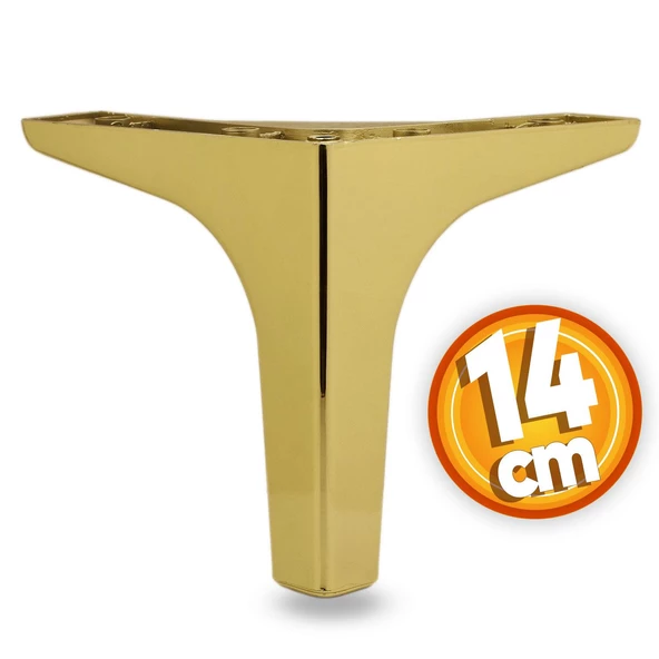 Sedef Lüks Mobilya Kanepe Sehpa Tv Ünitesi Koltuk Ayağı 14 Cm Gold Altın Baza Ayakları