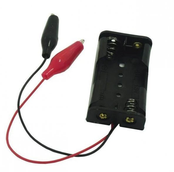 Pil Yuvası AA 2li Krokodil Çıkışlı ürün görseli