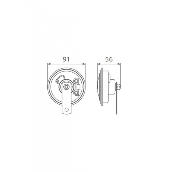 SEGER 12V. RÖLELİ DİDİT KORNA SETİ, STANDART, No: 50FO12.000.02K, EAN: 8698520202671 - 5