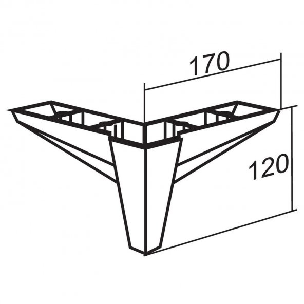 Lüks Mobilya Kanepe Sehpa Puf Koltuk Ayağı 12 cm Beyaz Baza Ayak - Resim 6