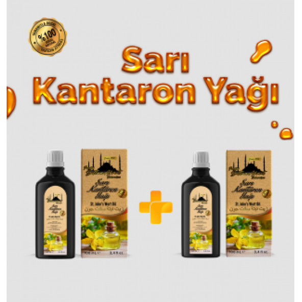 Tarihi SultanAhmet Baharatçısı Kantaron Yağı 2x100 Ml (Özel Üretim)